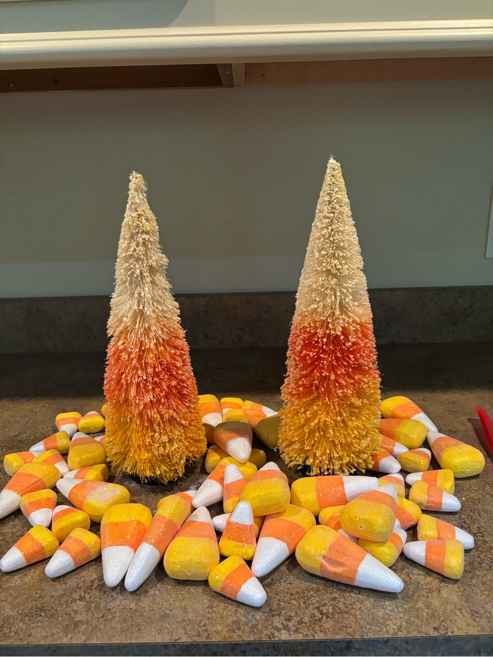 Halloween Fall Candy Corn Trees and bowl filler home decor